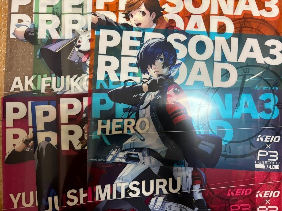 ペルソナ3 リロード 京王電鉄 クリアポスター フルセット P3R スポーツ